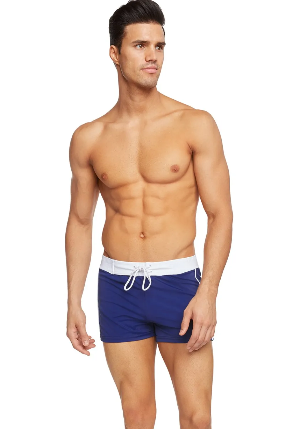 Retro Lycra Swimmer - Navy