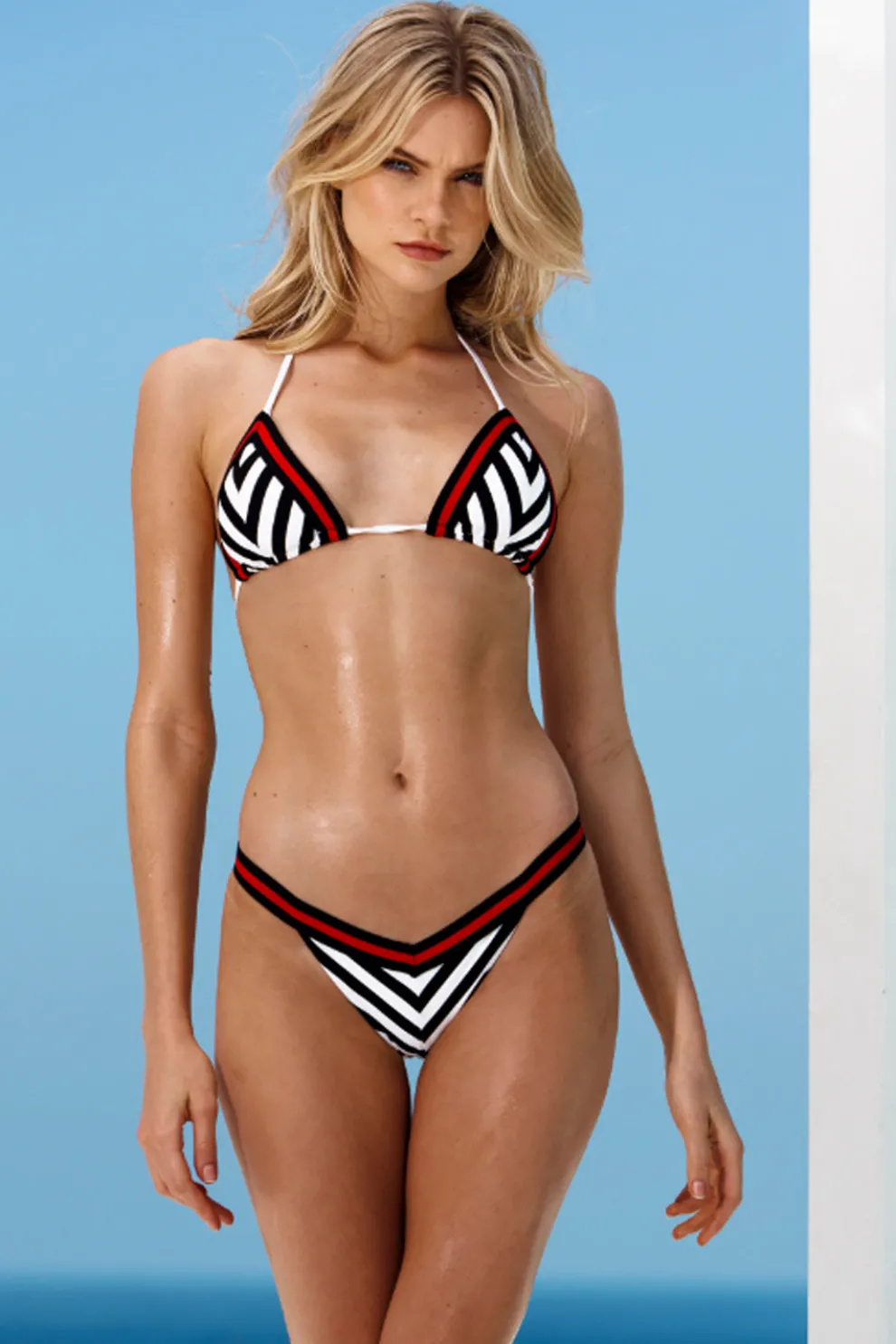 Stripe Malibu Triangle Top